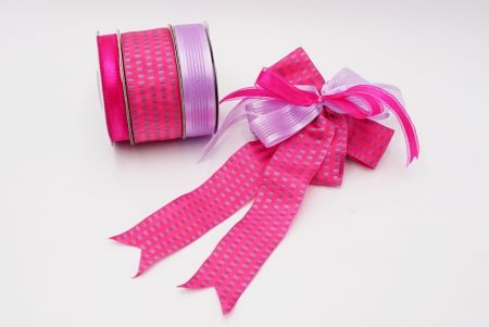 Elegant Pink Woven Ribbon Set